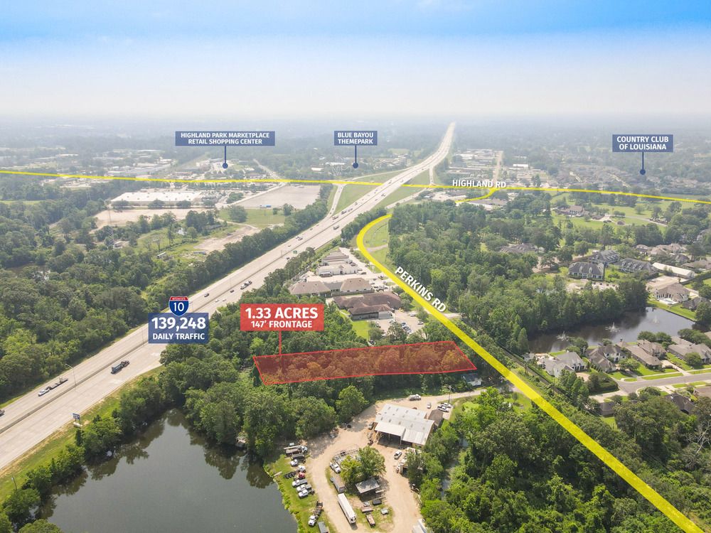 Vacant Tract on Perkins near Highland Rd: 17294 Perkins Rd, Baton Rouge, LA 70810